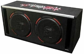 CERWIN-VEGA! HED Series Dual 12 2 Subwoofer - 500W RMS, 12 Inch Car Subwoofers with Vented MDF Enclosure, Black Carpet Finish, Mesh Grill - Ultimate Car Audio Experience H6E12DV