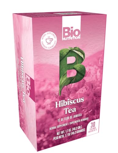 Hibiscus Tea 30 Tea Bags by Bio Nutrition