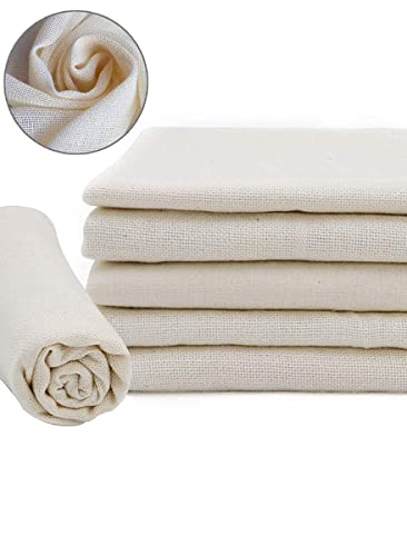 Produktfoto von Auckpure Nussmilchbeutel, 6 Stück Käsetuch, Cheesecloth, Leinentuch, 100% Naturrein Baumwolle Cloth, Küche Dampftuch,&hellip;