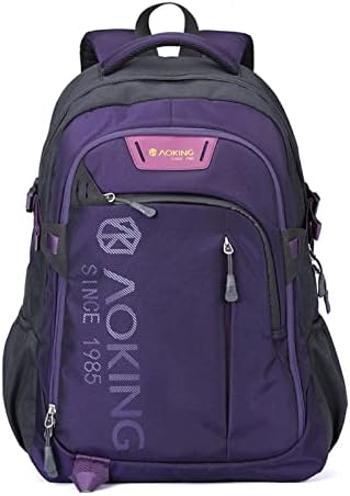 Sac à Dos École Aoking 30L Ordinateur 17 Pouces - Étanche Avec Système Massage Et Bretelles Confortables