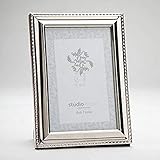 8x10 Silver W Bead Rim Picture Frame