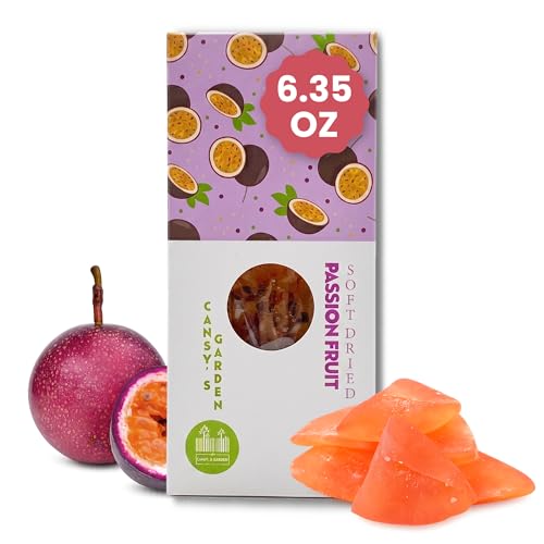 Cansy's Garden Soft Dried Passion Fruit, Tropical Snack, 6.35 Oz