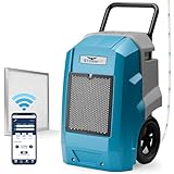 ALORAIR 180 Pints Smart WiFi LGR Commercial Dehumidifier with Pump Drain Hose, 2,300 Sq.Ft Dehumidifier Portable Industrial Dehu with Wheels for Water Damage Restore, Basements, Garages, and Job Sites
