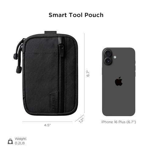 Image of ALPAKA Admin Pouch Pro EDC Organizer Tool Pouch Black Axogrid 300D | Smooth Zipper, Weatherproof Storage for Electronics, Cables, Travel Accessories