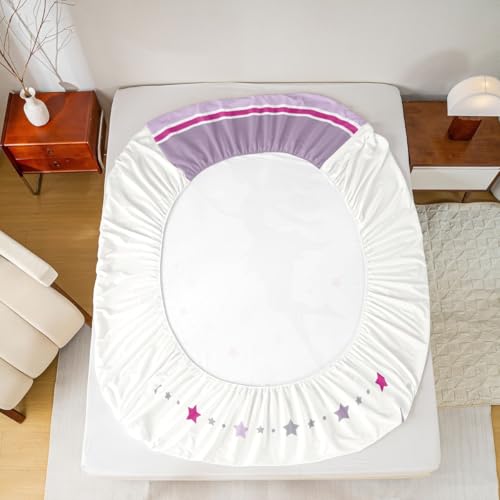 Homewish Drap Housse 90x190 cm Motif Fée Étoiles 2 Pièces – vue 3