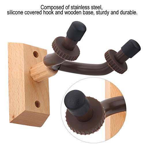 Cintres de guitare Base en bois Durable support de crochet de guitare support mural pour guitares basse ukulélé guitare… - Les Beatles, Paul McCartney, John Lennon, RIngo Starr, George Harrison Cintres de guitare Base en bois Durable support de crochet de guitare support mural pour guitares basse ukulélé guitare… – Image 7