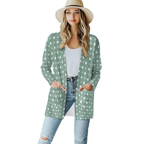 Image of Cardigan for Women Long Sweater Open Front Sweaters Fashion Lightweight Cardigans with Pockets