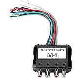 Audio Converter, 4 Channel Car Stereo Subwoofer High to Low Audio Converter with Power Amplifier Control Wire