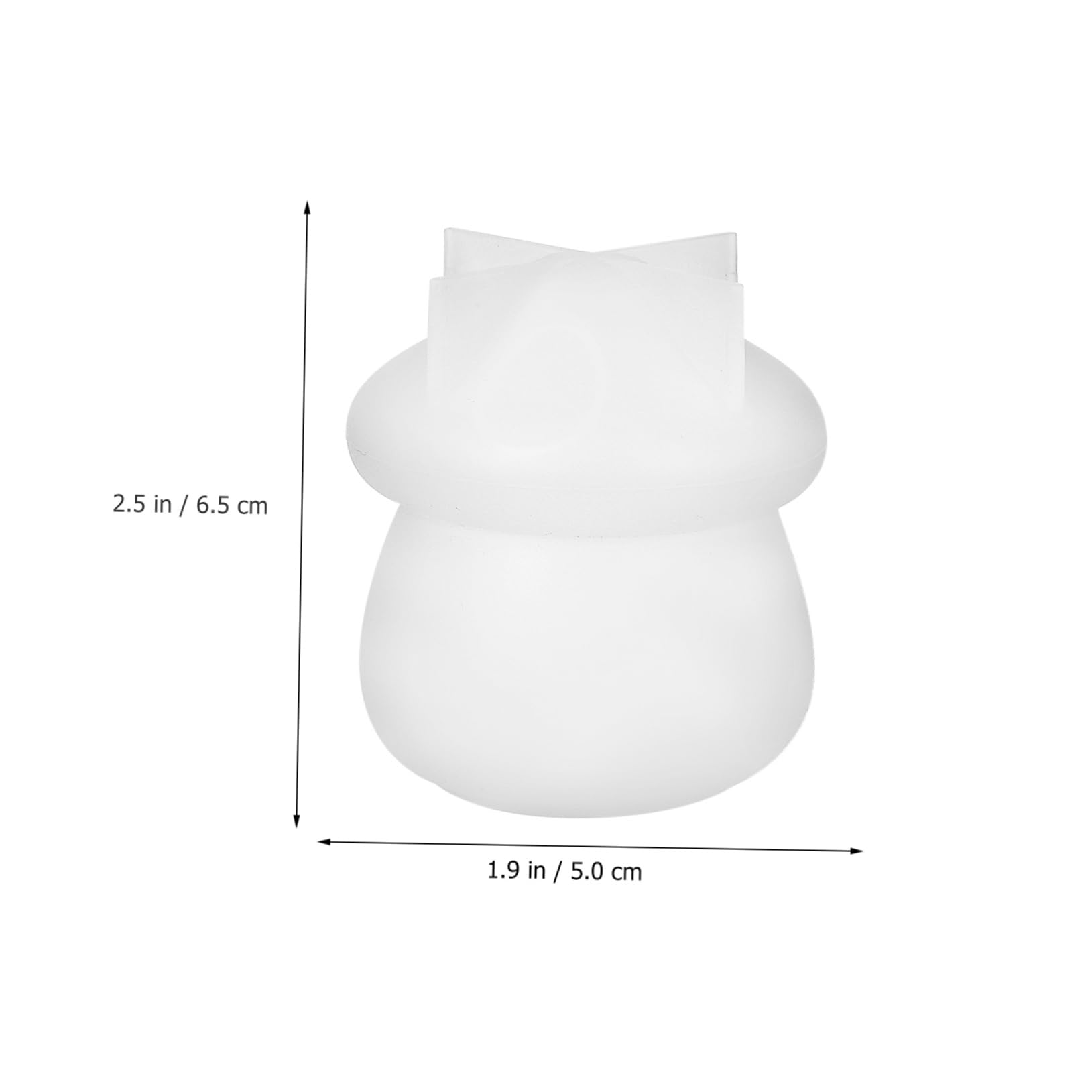 HOMSFOU 2 Set Stampo Silicone Per Barattoli Forma Fungo Mold Per Diy Resistente E Versatile Per Creazioni Artigianali E Decorazioni Per Casa 5 Pezzi*2