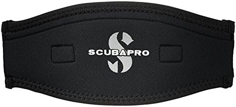 Scubapro Neoprene Dive Mask Strap, 2.5mm, Black/Black