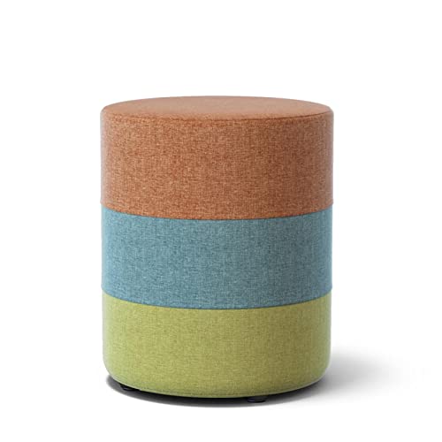 Tabouret de Vanité Orange en Lin pour Créer un Coin Beauté Cocooning dans la Chambre