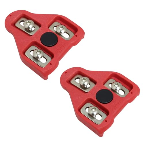 Calas de Ciclismo Compatibles con Look Delta y Peloton, Tacos de Bicicleta de Carretera con Libertad Angular de 9°, Sistema de Memoria de Posición, Ligeras y Resistentes para Pedales de Bicicleta