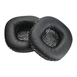 Yizhet Cuscinetti Cuffie Compatibile con Marshall Major II Major I Padiglioni Cuffie di Ricambio Auricolari Spugna e Pell PU per Marshall Major 1 2 (1 Paio, Nero)
