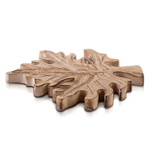 Handmade Wooden Trivet For Hot Dishes Plates & Pots Holder Hot Pad For Kitchen & Dining Table Decor Cookware Heat Resistant Rustic Decorative Carvings Tabletop Home & Dining Table Essentials #TOP3