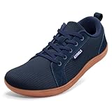 ATHMILE Zapatos descalzos para hombre, puntera ancha, cero caída, minimalistas, modernos, atléticos, para poner a tierra, gimnasio, correr, senderismo, caminar, casual, transpirable, antideslizante