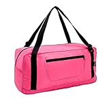 HOLYLUCK Foldable Travel Duffel Bag For Women & Men Luggage Great for Gym - pink