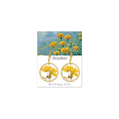 Birth Flower Earrings for Women