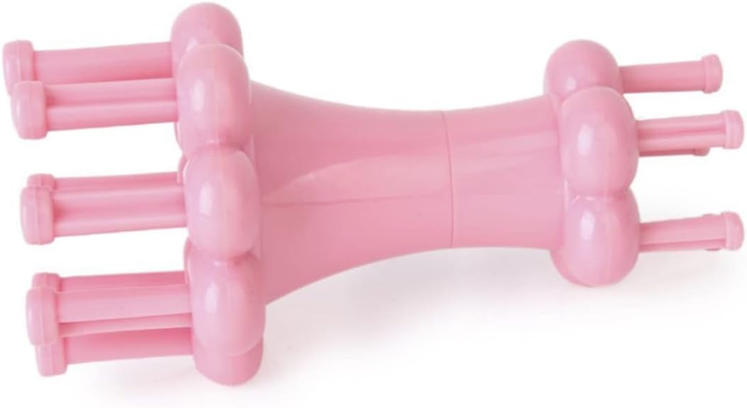 TEHAUX Practical Plastic Round Knitting Loom Lightweight DIY Yarn Weaving Tool in Pink Includes for for Beginners and Craft Enthusiasts
