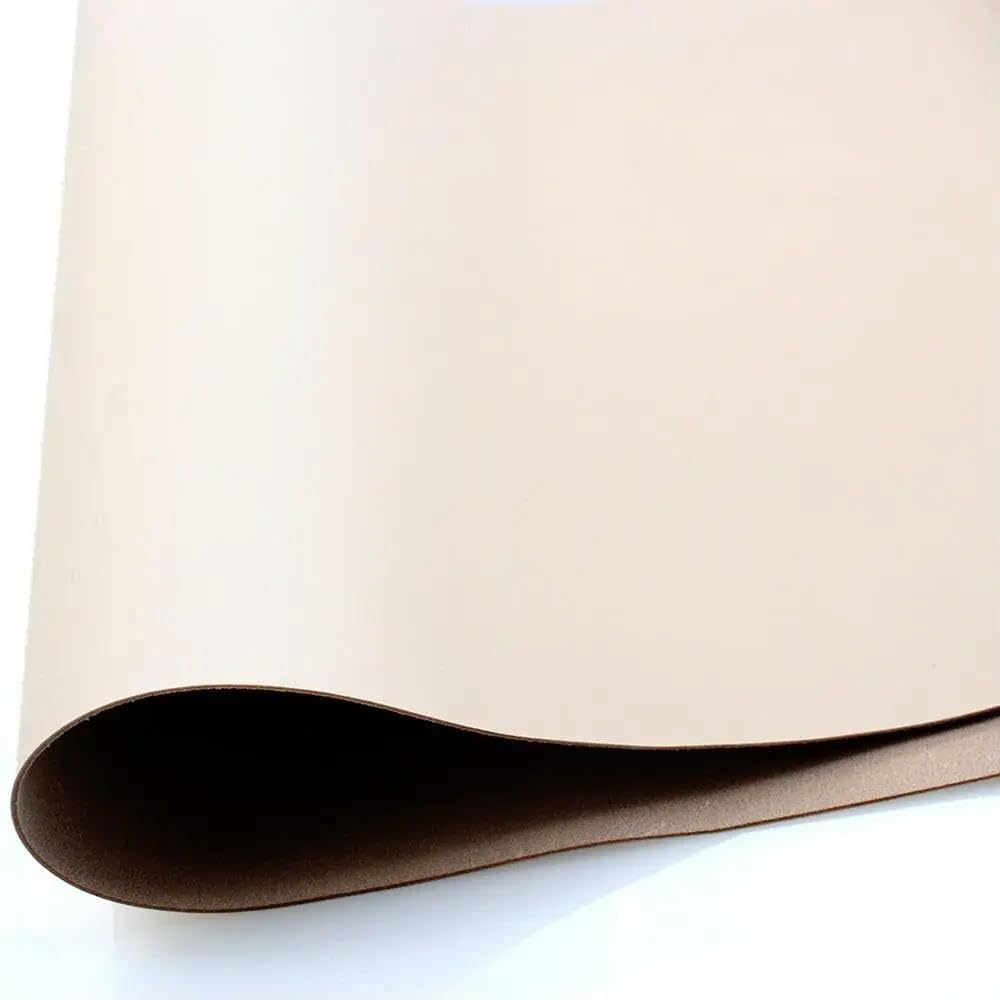 Gegerbtes Lederstück aus echtem Leder, vollnarbiges Rindsleder, originales gelbes DIY-Lederhandwerk, das Brieftaschenmaterial herstellt