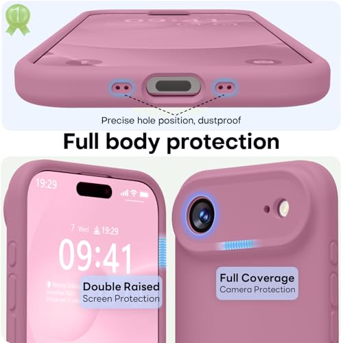 Image of LOVE 3000 Designed for iPhone Air Case, Premium Silicone [Compatible with Magsafe][Soft Anti-Scratch Microfiber Lining] Shockproof Protective Phone Case for Men Women 6.5 inch, Lavender Purple