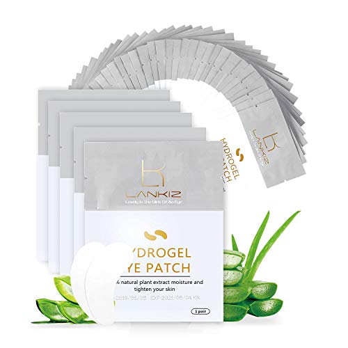 LANKIZ Augenpads für Wimpernverlängerung Pads-60 Paare Wimpern Pads Augen Patches Wimpernverlängerung Zubehör Lint Free Under Eye Pads for Eyelash Extensions Cover