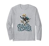 Funny Skater Raccoon Trasher Skateboard Men Women Kids Maglia a Manica