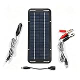 30W 12V Solar Trickle Ladegerät, Wasserdichtes, Batterie‑Erhaltungsladegerät Für Autos, Boote, Wohnmobile, Motorräder, Camper, Traktoren, Überladungs- und Rückentladungsschutz