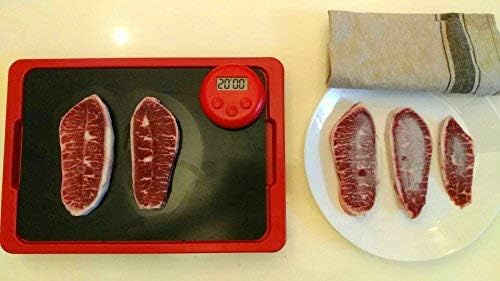 Miniatura 6 de Sailing Miracle - Plato de descongelación de metal rápido, bandeja de descongelación, placatabla, la mejor manera de descongelar carne o alimentos