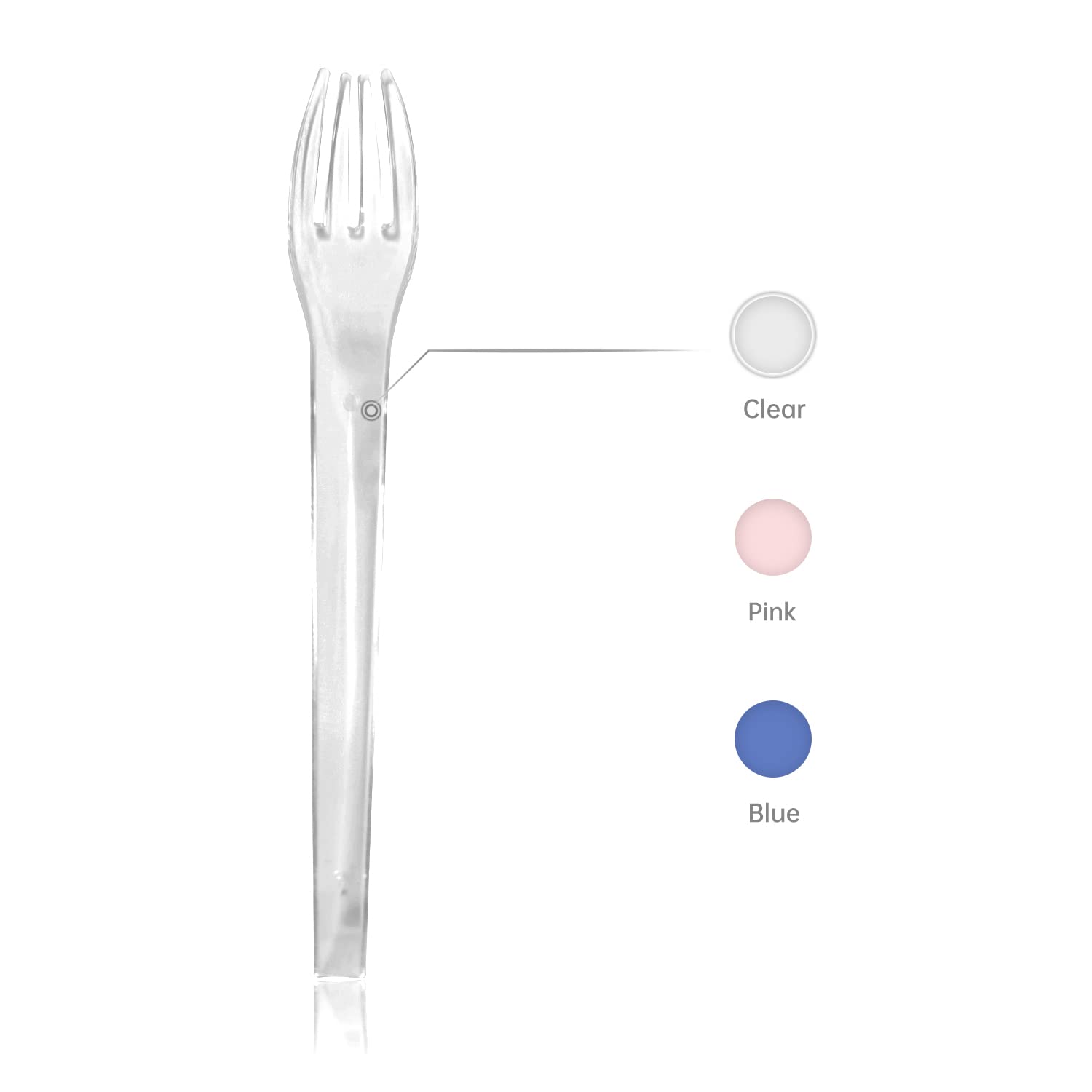 [48 Count] Disposable Plastic Appetizer Fork, Small Size, Crystal Clear, Good For Dessert, Cake, Salad, Tasting,BPA-Free [6 Inches]…