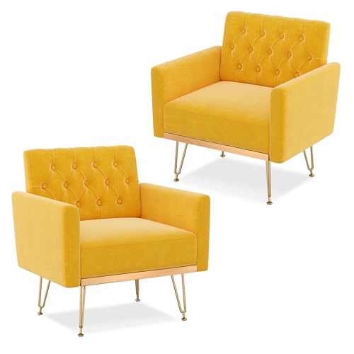 FaFaSoGoodFa Accent Chair for Living Room, Comfy Oversized Velvet Upholstered