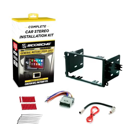 SCOSCHE Install Centric ICGM8BN Double DIN Complete Basic Installation Solution for Installing an Aftermarket Stereo Compatible with Select 2000-13 GM Vehicles,Black