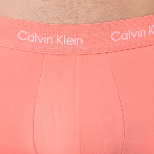 Calvin Klein Herren Low Rise Trunk 5pk 000NB2734A Trunk, Multi (Schwarz/Schneeheizung/Coral Pop/Ink/PO), Größe S, Mehrfarbig (Schwarz/Schnee-Heidekraut/Korallen-Pop/Ink/Po), S 3