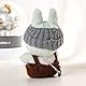 Chritice 3 Stück Puppenkleidungs Set für Puppe,Kompatibel mit Labubu,Hellblau Hose,Hut & Kamera Puppenzubehör Vinyl Plüschtier Niedlich Outfit Accessoires für Puppen