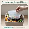 FEBU Compostable Food Storage Bags Variety Pack, 260 Count | Compostable & Biodegradable | PFAS & BPA Free | Drawer Organizer Box | 90 Snack, 90 Sandwich, 50 Quart, 30 Gallon #4