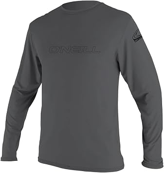 ONeill Mens Basic Skins Long Sleeve Sun Shirt, UPF 50+ Sun and Rash Protection for Surfing and All Outdoor Activities