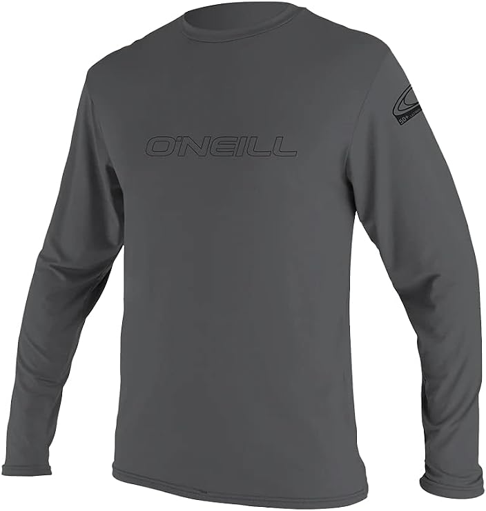 O'Neill Mens Basic Skins Long Sleeve Sun Shirt, UPF 50+ Sun And Rash Protection For Surfing And All Outdoor Activities