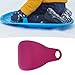 Lljsszr Snow Sled Flying Carpet, Rolling Snowboard Mat with Handle, Lightweight Sled, Winter Toy, for Kids, Bright Pink