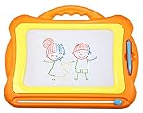 🎨[Einfach zu löschen und zu verwenden] Mit einer Wischfunktion können Kinder leicht mit dem Radiergummi gleiten und alle Doodles-Bilder für Kinder problemlos reinigen. Ziehen Sie einfach den eingebauten glatten Schieberegler über das Brett, um die Oberfläche freizumachen, und machen Sie sich auf den Weg zu ihrem nächsten Abenteuer.