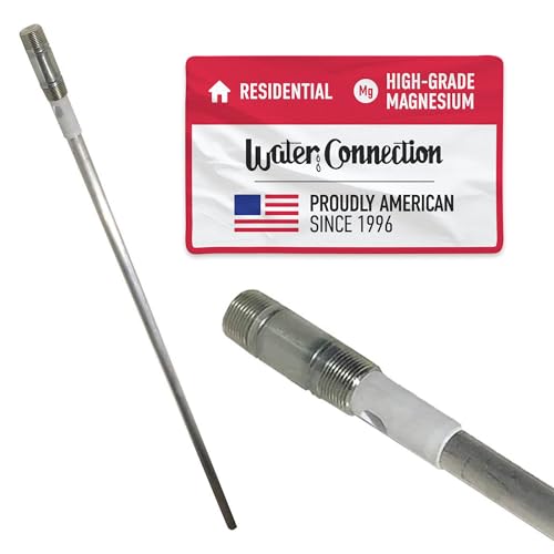 Water Connection Anode Rod For Bradford White Water Heater High-Grade AZ31 Magnesium Thick 3/4 Diameter Anode With 3 Nipple For How Water Outlet Extends the Life of Your Tank 46.5 long.