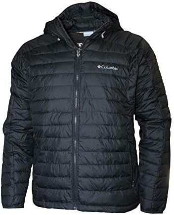Columbia Men's White Out II Insulated Omni Heat Hooded Jacket (Black, L)