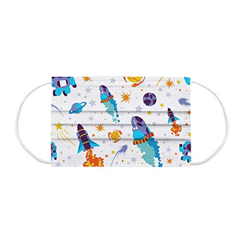 50 peças de descartáveis ​​de non-woven Staright infantil de 3 camadas de natal infantis de natal in