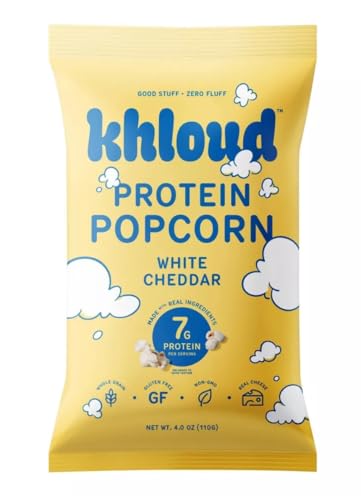 khloud White Cheddar Protein Popcorn - 4oz
