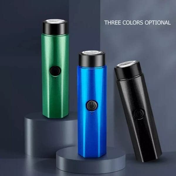 Image of Mini Electric Shaver for Men & Women | Portable Cordless Rechargeable Razor with LED Battery Display | USB Rechargeable Facial & Body Shaver | Compact Travel Electric Razor
