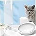 WOONEKY Slow Feeder Pet Bowl for Dogs and Cats -tip Design Easy Controlled Eating White Suitable for Food and Water Use
