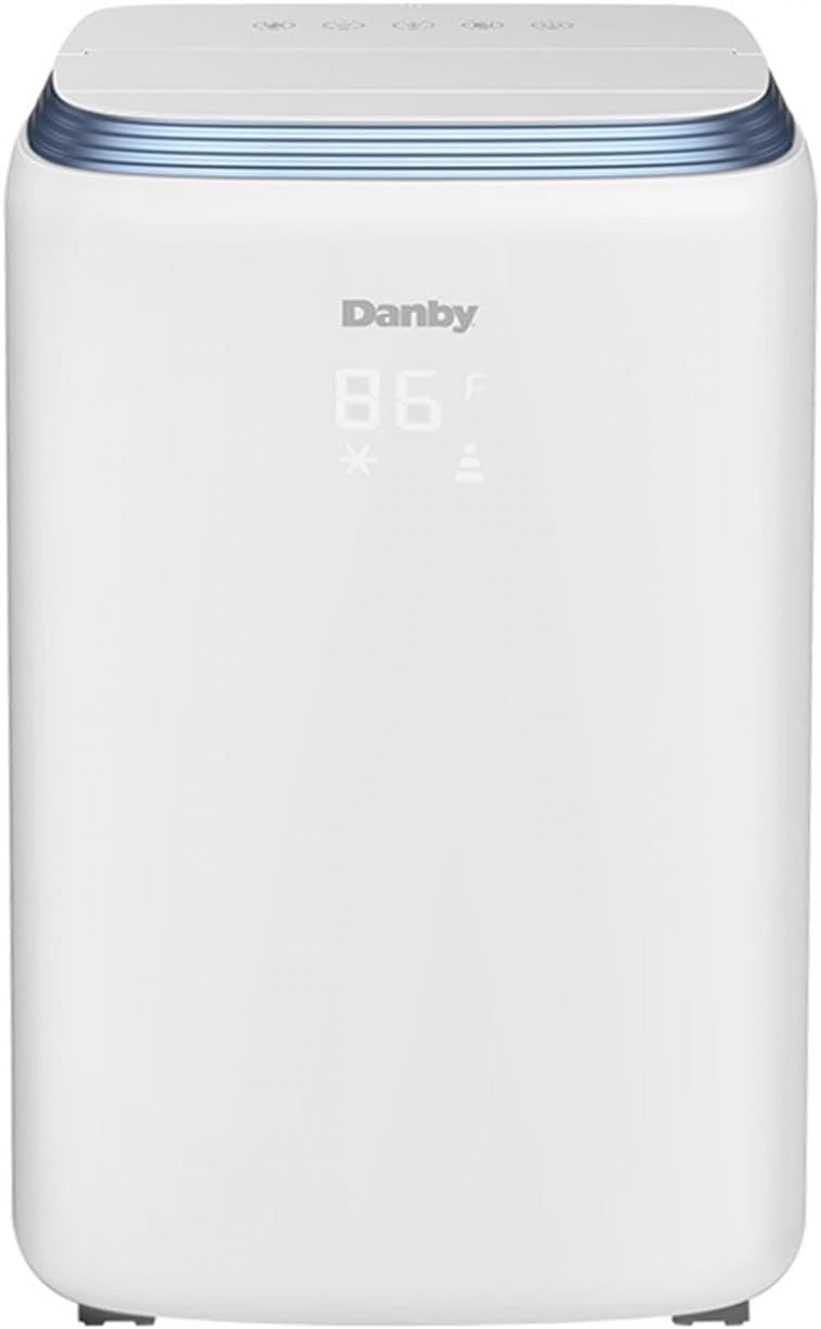 Danby DPA080E3WDB-6 13000 BTU (8000 SACC) Portable AC, 4-in-1 design- Air conditioner, Heat, dehumidifier and fan, in White