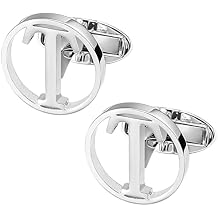 GWD Cufflinks for Men Classic Tuxedo Shirt Wedding Cuff Links Personalized Initials A-Z Gift