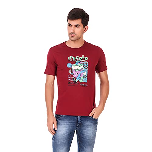 Image of Stories.Label Cotton Printed T-Shirts for Men in Regular Fit and Round Neck