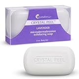 Crystal Peel LAVENDER Microdermabrasion Exfoliating Soap Body Bar, 8 Ounce
