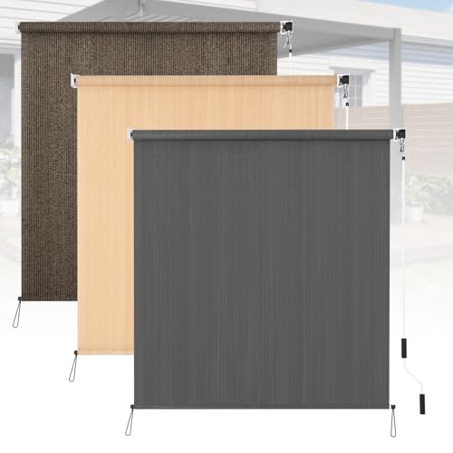 Kokorona Outdoor Roller Shades 8' W x 6' L (96"