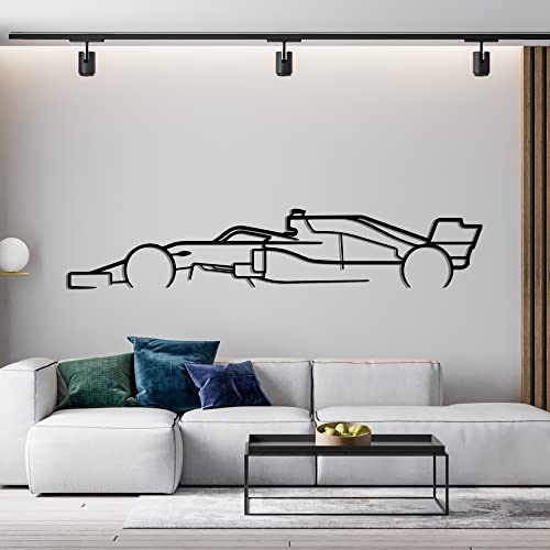 Image of seemy Formula 1 Car Metal Wall Art, F1 Car Poster, Formule One Racing Gifts For Men, Automotive Decor, Perfect for Car Wall Decor, Garage Decor, Metal Wall Art, Decor For Car (24 inch x 4 inch)